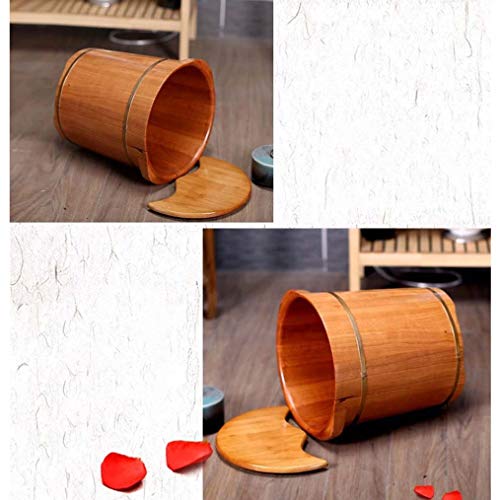 Spa de pies de madera sólido con tapa y masaje miniatura 5