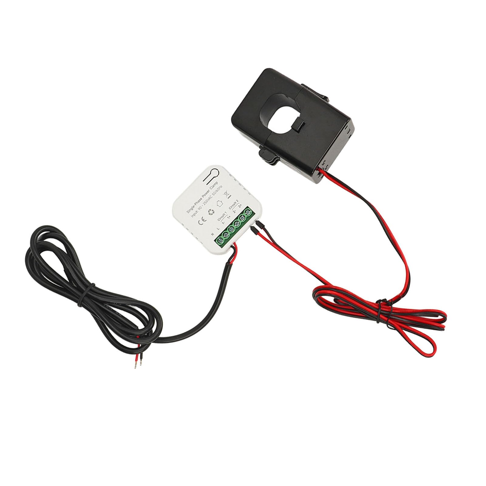 Electricity Consumption Monitor, Smart 90 to 250VAC Real Time Energy Meter with 300A CT Clamp Sensor Accurate Data Record APP Viewing, Power Meters