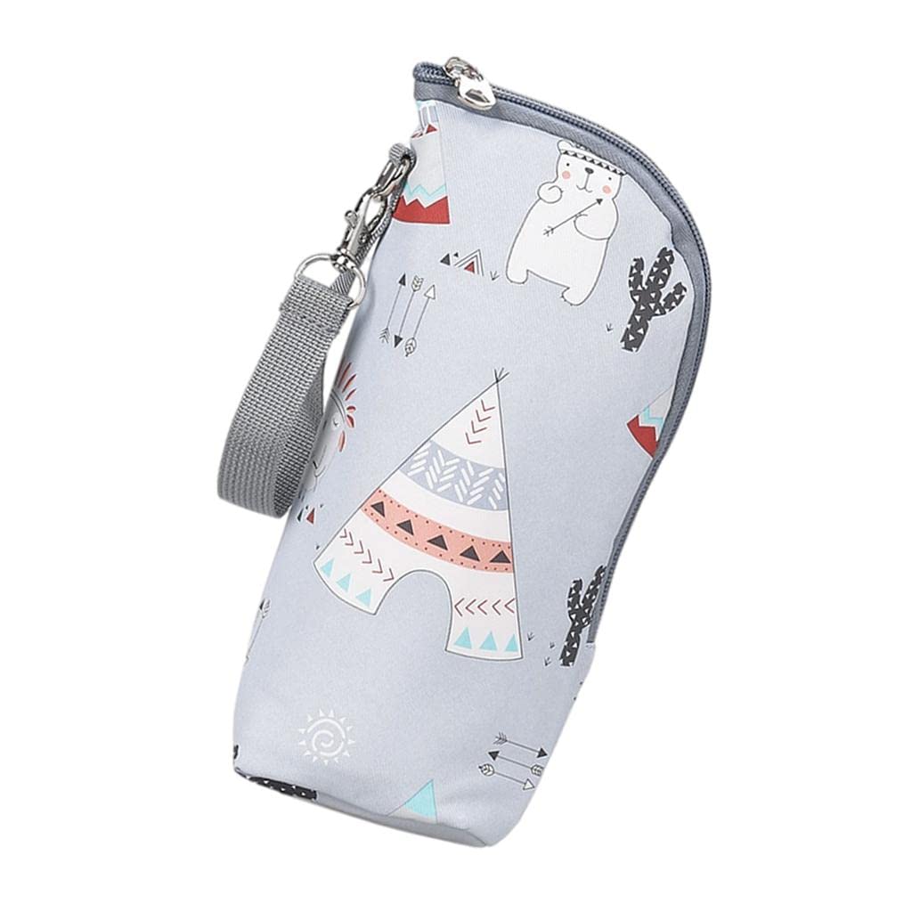 Multifunctional Milk Bottle Warm Bag Breastmilk Storage Bags Cooler Bag Cartoon Gray|Baby | Feeding | Bottle & Food Warmers-image-26