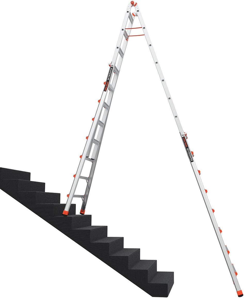 Little Giant Ladder Systems, SkyScraper, M15, 8-15 foot, Stepladder, Aluminum, Type 1A, 300 lbs weight rating, (10109)