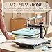 HTVRONT Heat Press Machine for T-Shirts, Heat Press 15 x 15 Professional Heats Up Fast & Distribute Heat Evenly, Swing Away T-Shirt Press Machine for HTV, Sublimation, Heat Transfer Projects (Blue)