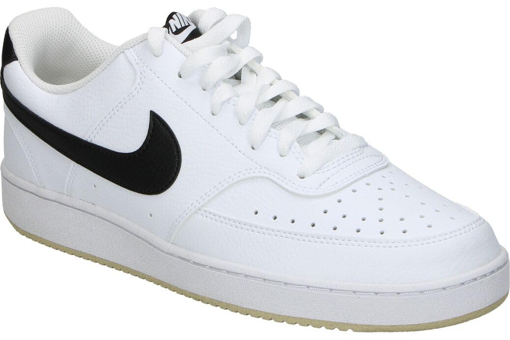 Nike Court Vision LO Next Nature Unisex Shoes Size 12, Color: White/Black/White/Sesame