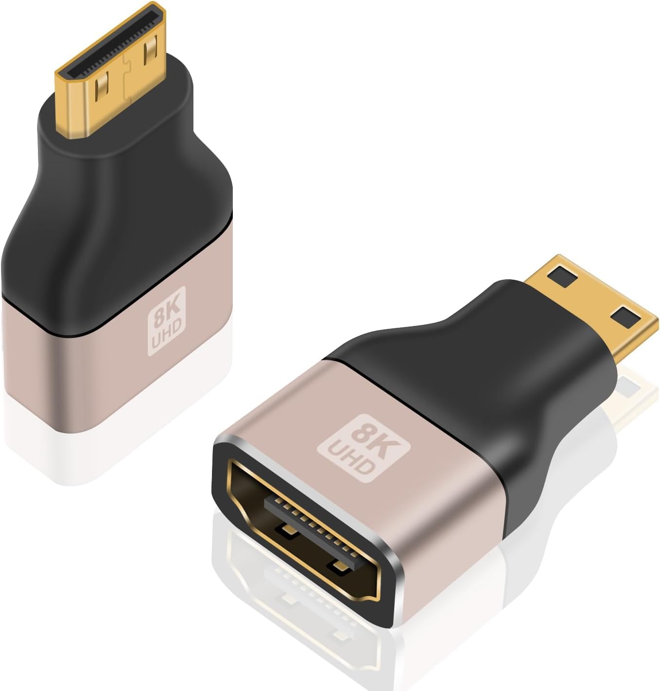 RuhZa 8K Mini HDMI Male to HDMI Female Adapter, 48Gbps HDMI to Mini HDMI Adapter, Standard Mini HDMI 2.1 Version Extension Adapter Conversion for Laptop, Camera, Projector, HDTV (1 Pack) (B0CG3HTSJB) Amazon Price History, Amazon Price Tracker
