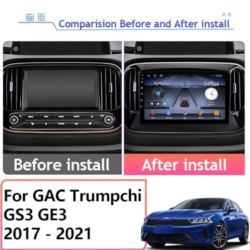 Autoradio GPS para GAC Trumpchi GS3 GE3 2017-2021 con pantalla táctil y Bluetooth de 4G+64G 2