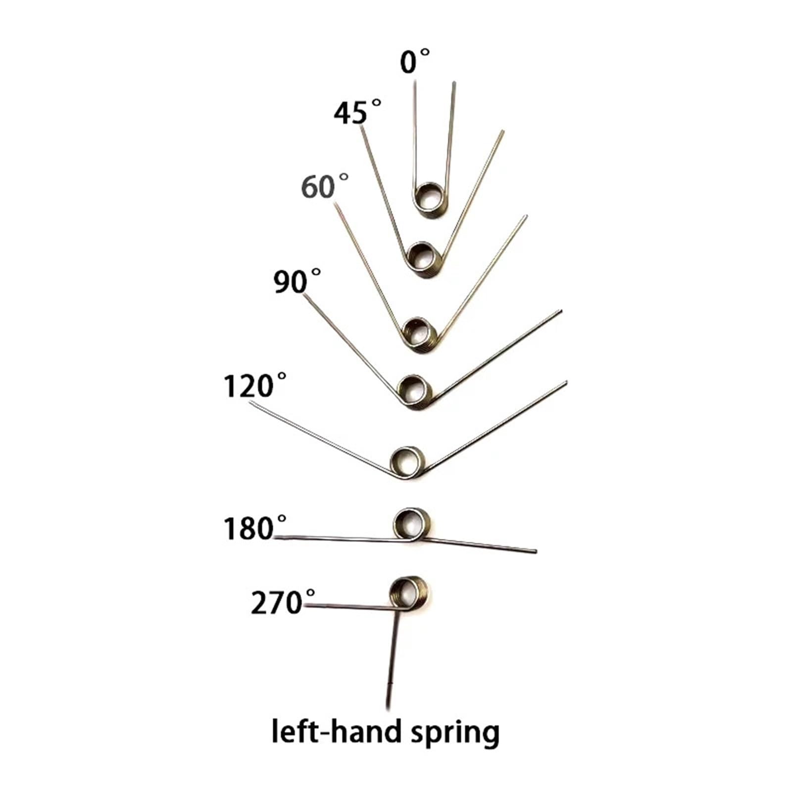 Petit Ressort Torsion Rappel 20 Pièces 0.4mm Diamètre De Fil 304SUS Rotation Gauche V Ressort Torsion Tours 1 2 3 4 5 Retour Réinitialisation(3Lap,3.5mm,0.4mm(90Angle))