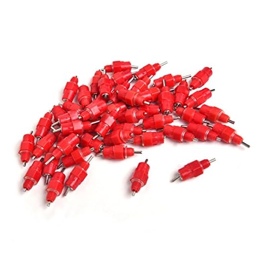 Evilandat Lot de 20/50 Eau Mamelons Abreuvoirs Alimentateur Fournitures de Volaille Pour Poule Canard