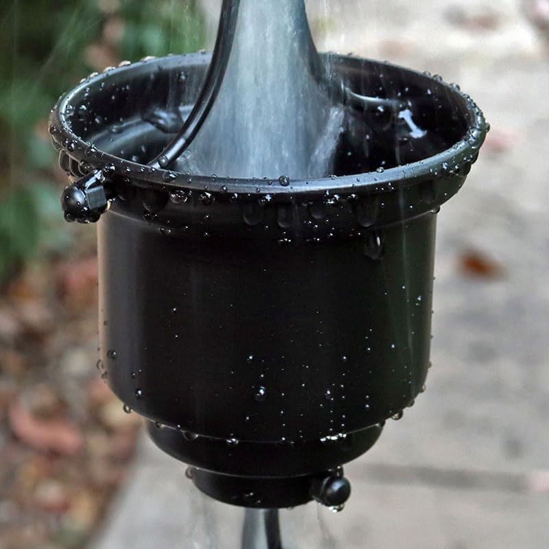 Nutshell Stores Naoki Cups Rain Chain - Aluminum - 13 Feet