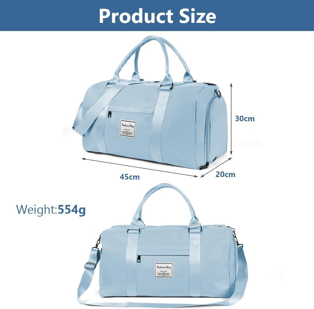 Flintronic Borsone da Viaggio, Borsa da Viaggio Impermeabile Grande Capacità, Borsone Palestra Sportiva, Borsa Sportiva da Palestra, Duffel per Sport/Viaggi