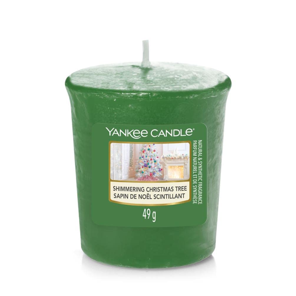 Yankee Candle Bougie votive Arbre de Noël scintillant
