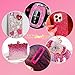 22000 Pcs Pink Flatback Pearls and Rhinestones for Crafting, Resin Rhinestones Gems Pearls for Bedazzling, Mixed Size 3-6mm Half Pearl Gems Beads for Nails Face Eyes Makeup Bottles Shoes DIY Crafts