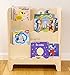 MAMI | Librería Montessori de madera para niños | Dormitorio infantil | Porta libros cómics | 100% Made in Italy | 4 estantes | Modelo Pinball
