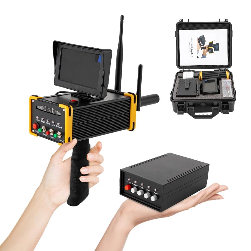 Metal Detector for Adults, Professional Higher Accuracy Gold Detector w/LCD Display, 3248ft Intelligent Remote Search Location Detection Underground Metal Finder for Gold Silver Copper Diamond