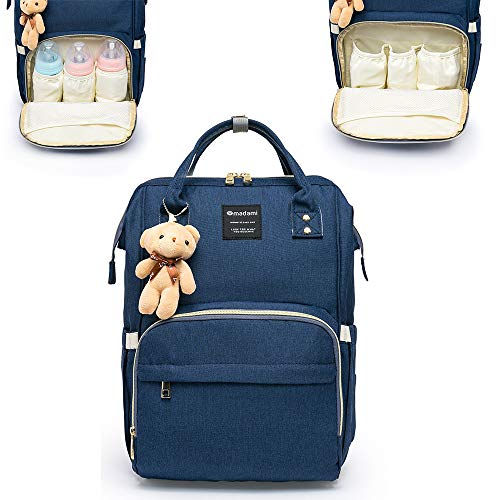 Bolsa Mochila Maternidade Madami Original Multifuncional Espaçosa C/Gancho para carrinho e Trocador