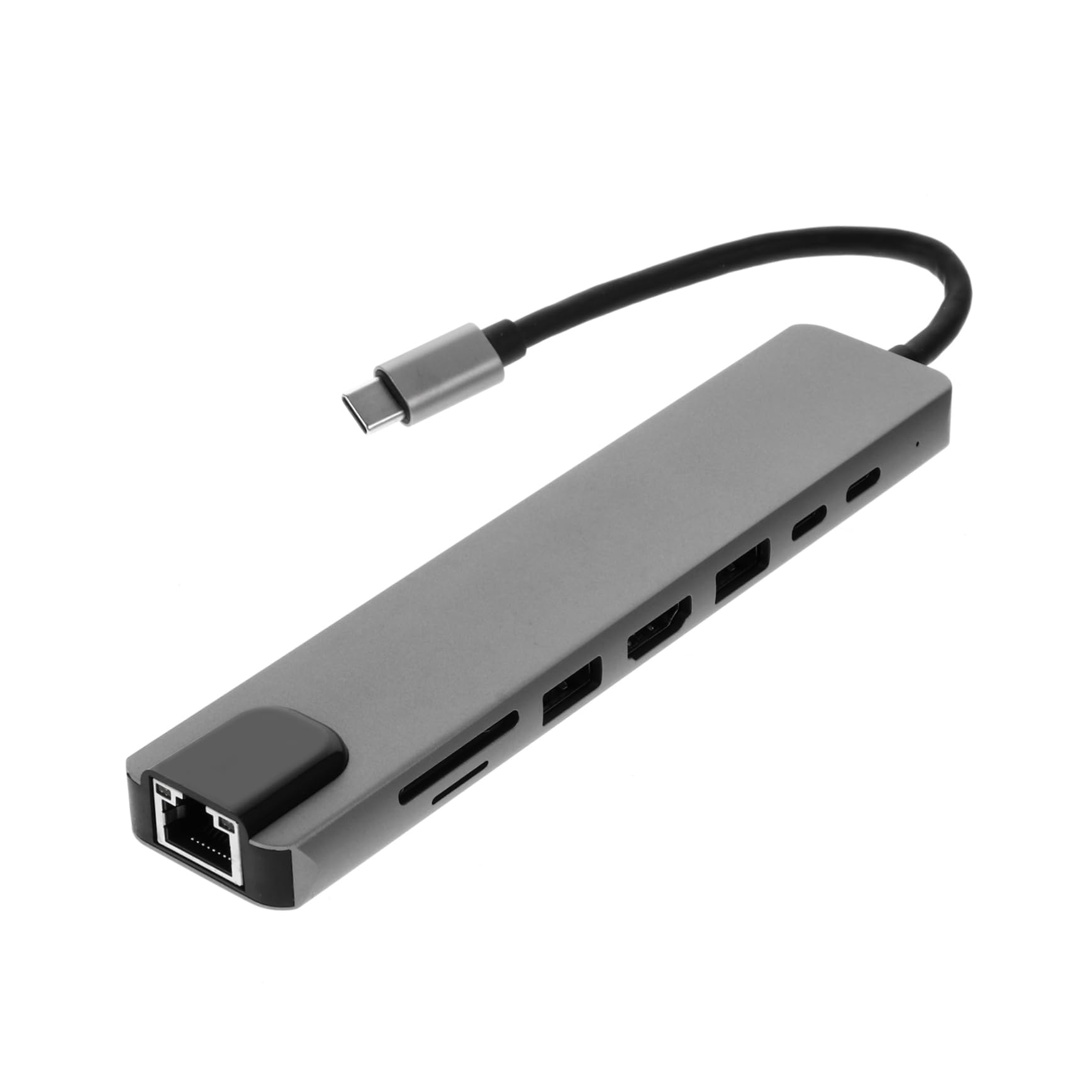 jojofuny Estación De Acoplamiento Tipo c USB-c HD Adaptador para Ordenador Portátil Concentrador USB para Oficina