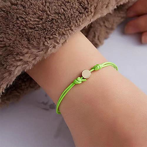 Image of Friendship Charm Adjustable Bracelets with Message Card (Set of 5); Perfect Jewelry Gift for Friends & Family