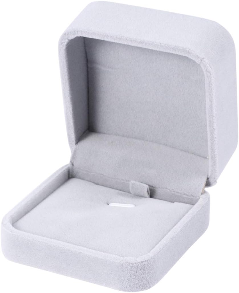 Flocking Cloth Necklace Box for Pendant Storage and Display Organizer