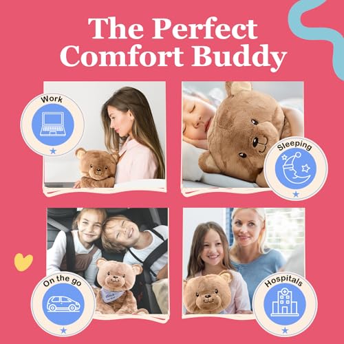 Image of Lilly's Love Weighted Stuffed Animal, 5lb | Sensory Plush for Kids & Adults | Machine Washable Plushie w /Removable Inner | Calming Weighted Stuffed Animal for Anxiety, Benji The Bear