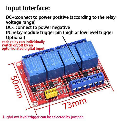 2PCS 5V 4 Channel Relay with Optocoupler High/Low Level Trigger - Image 3