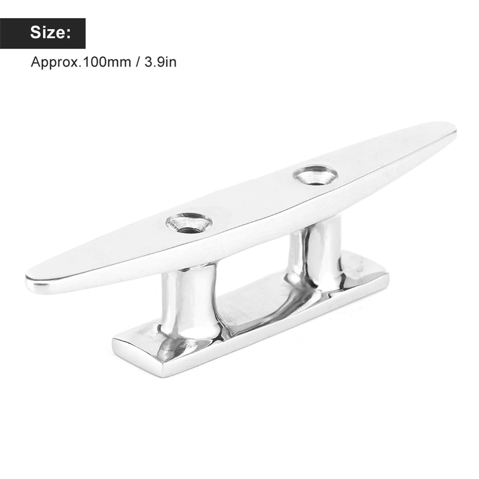 Akozon Bitta per Barca, 4 Pezzi 100mm/3.9in in Acciaio Inox Bitta per Barca Bitta per Ormeggio per Pontile per Ormeggio per Barca Accessorio
