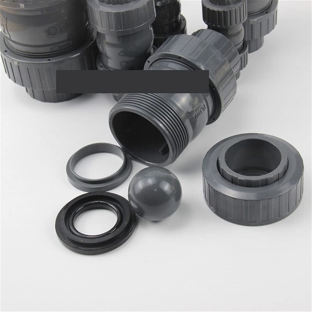 Raccordi per Tubi in PVC Valvola di ritegno a Sfera in PVC for raccordi for Tubi dell'Acqua, Giardino, casa, Acquario, 20-63 mm(Inner Dia.63.0Mm)