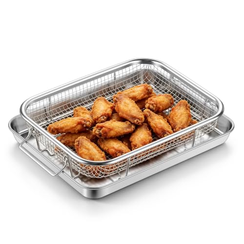 Image of P&P CHEF Air Fryer Basket for Oven, Air Fryer Basket and Tray, 10.5" x 8.3"