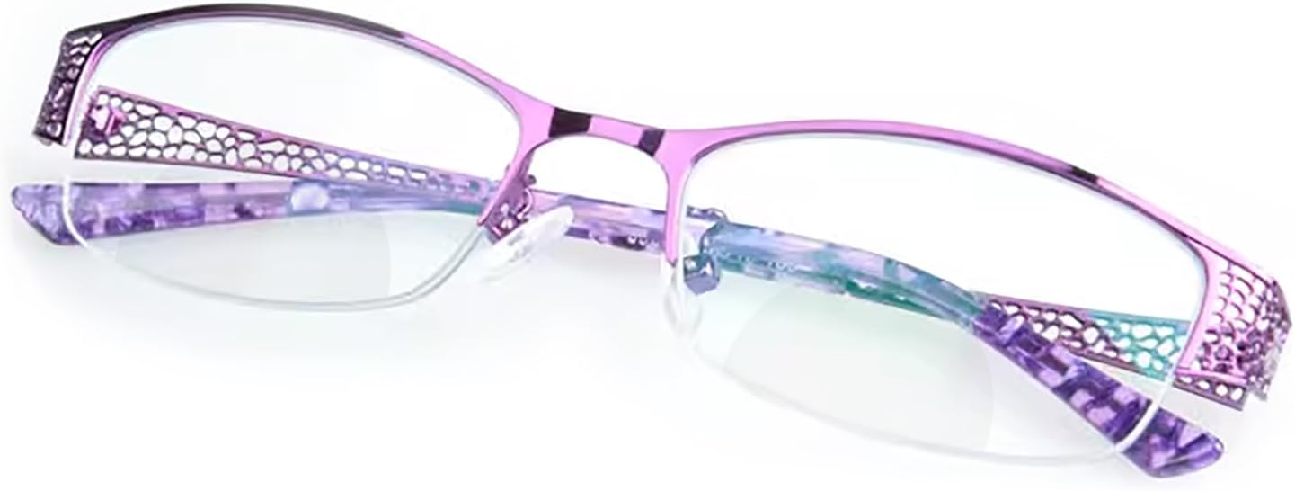 laureles Fashion Photochromic Bifocal Reading Glasses Women's Sun Glasses Transition Metal Frame Red Readers Female - Image 3