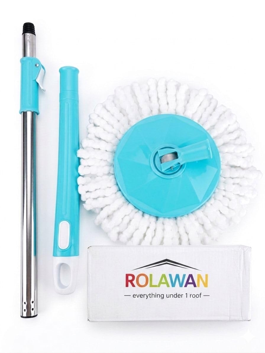 Premium Magic Spin Mop Set | 360 Degree Swivel Head with Extra Refills || Magic Pocha || pocha Cloth for fioor Cleaning || Mop Stick ||-image-31