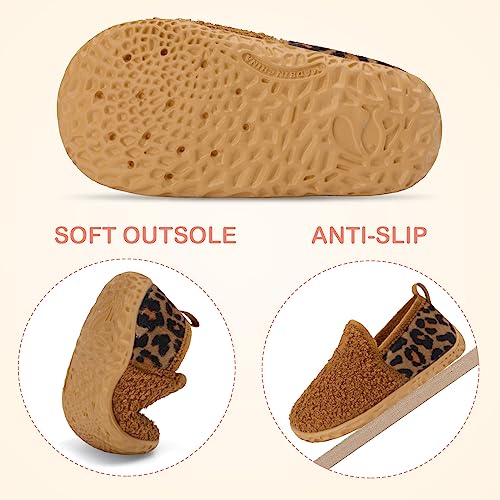 Lefflow LL-22Q4A0301-OLDBROWN-132 Baby Sock Shoes Toddler Girl Boy House Slippers Grip Moccasin Slippers Winter Slip thumb #3