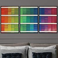 3 Piece Framed Canvas Wall Art Abstract Cool Line Canvas Prints Home Artwork Decoration for Living Room,Bedroom - 16