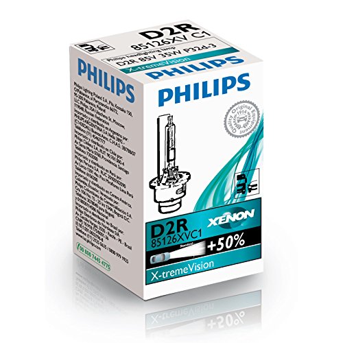 Philips 85126XVS1 Xenon X treme Vision   Bombilla para faros delanteros (D2R, xenón, 1 unidad)