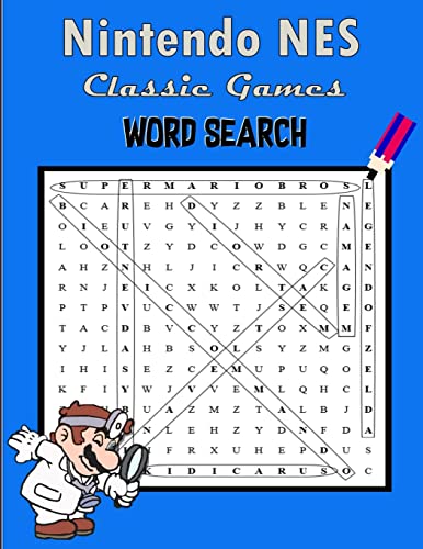  Nintendo NES Classic Games Word Search