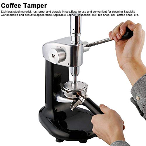 Stainless Steel Manual Coffee Tamper Dynamometric Tamper Black Coffee Power Tamper With Tamping Base For Coffee Shop Home #TOP3