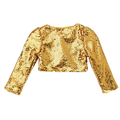 Toddler Kids Girls Sparkle Sequins Cardigan Bolero Shrug Bridesmaid Wedding Flower Dress Jacket Coat4