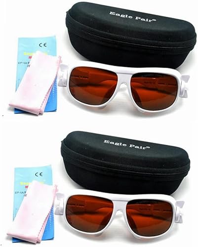 Miniatura 1 de Jolooyo 2 Pairs Laser Safty Glasses 532nm 980nm 1064nm Protective Goggles 190nm-540nm & 900nm-1700nm CE YAG OD4+