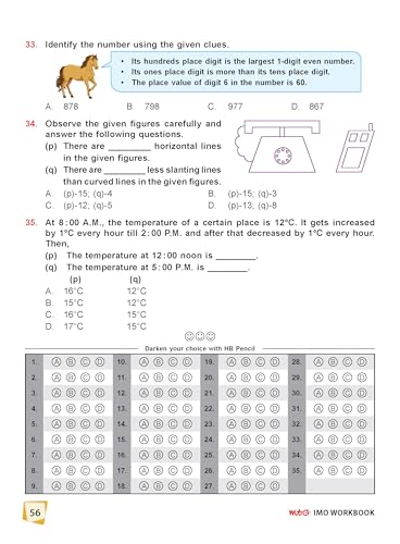 Image of MTG International Mathematics Olympiad (IMO) Workbook Class 2 - Chapter-wise MCQs with Achievers Section - SOF Olympiad Books For 2026-27 Exam