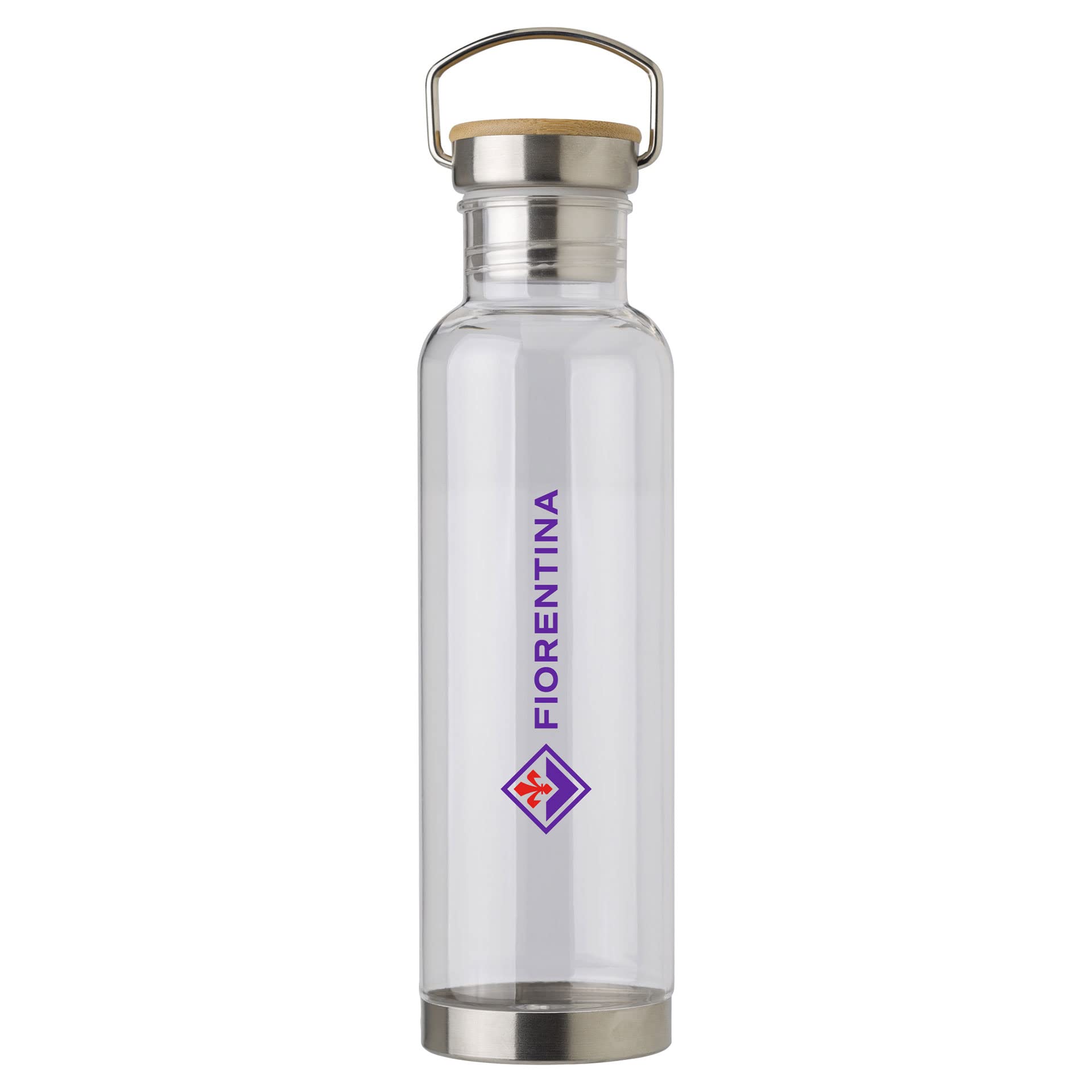 Giemme VANNISPORT Fiorentina Viola Logo New Water Bottle TRITAN Bottom And Cap Stainless Steel 800 ML