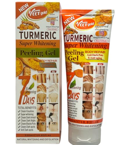 Turmeric Peeling Gel, 7 Days Body Repair, Natural Exfoliation, 320ml/10.82fl.oz