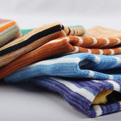 RIORIVA Mens Dress Socks Suit Trouser 6 Pack Colorful Classic Striped Patterned Shoe Size 12-16 / 13-16