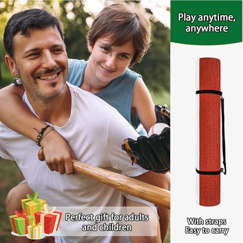 Colchoneta de lanzamiento de sóftbol y béisbol con césped artificial 2