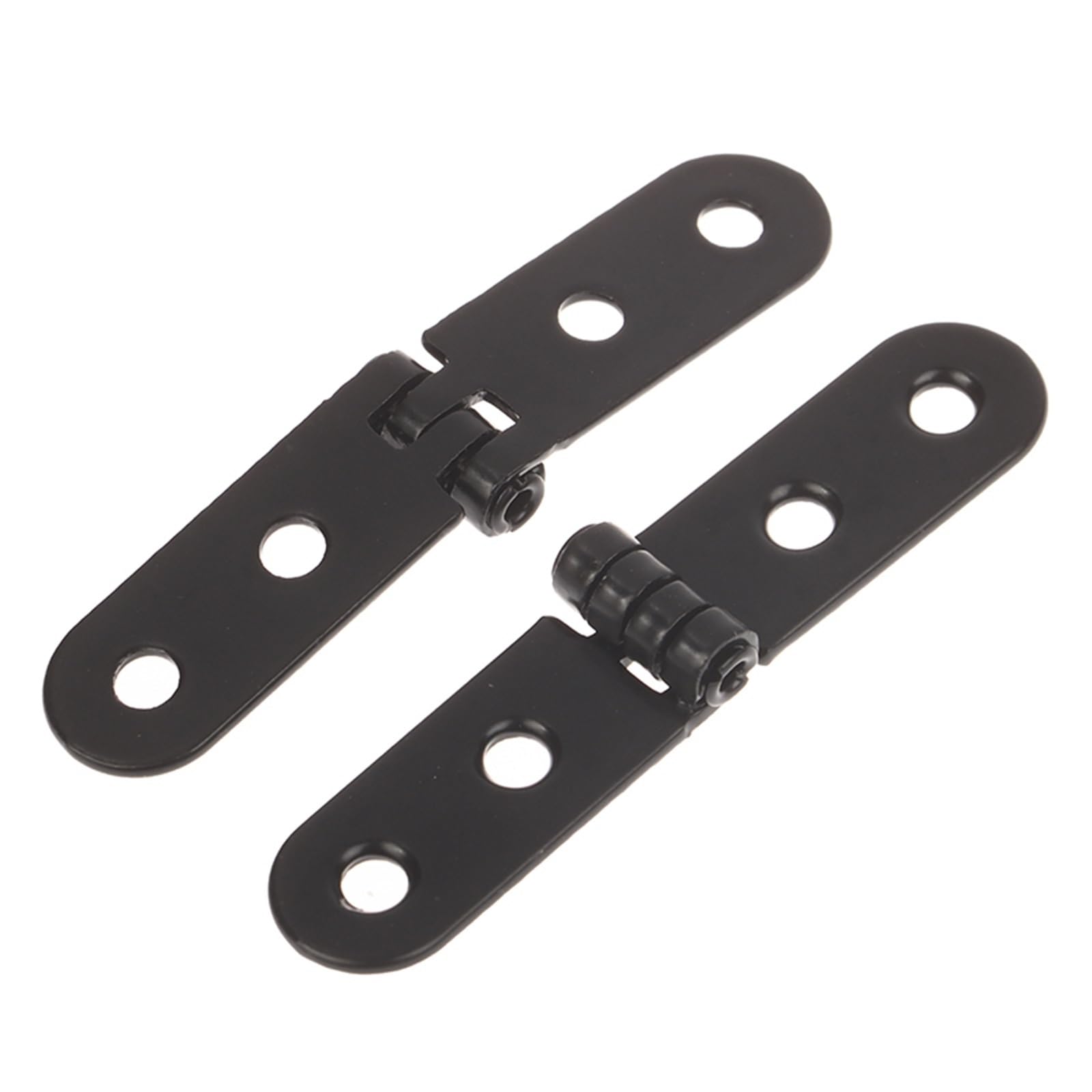 Cidegoo Black Small Hinges 2Pcs 180 Degree Foldable Hinge Flap Screw-On Hinges For Sewing Machine Cabinet Door Furniture Hardware Accessories For Window, Cabinets, Wooden Boxes(Black)