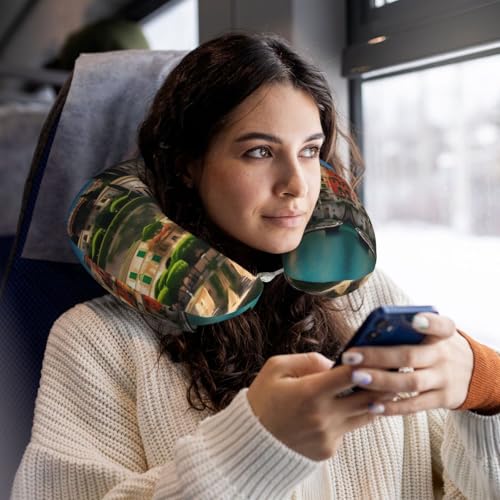 Almohada de poliéster tamaño único para viaje miniatura 6
