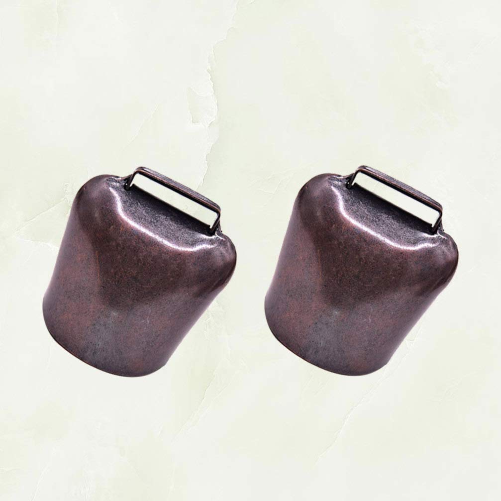 EXCEART Campanacci per Mucche e Pecore 2 Pezzi in Bronzo Portatili
