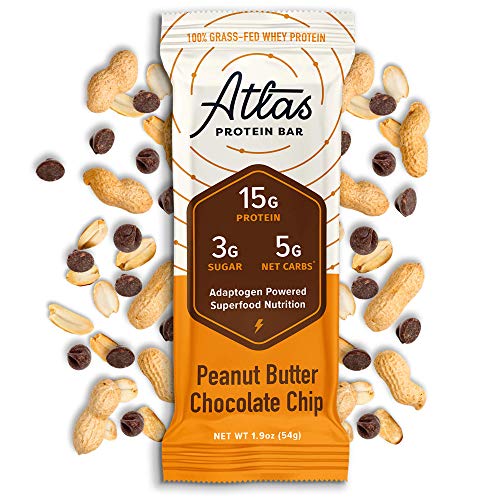 Atlas Protein Bar - Keto Friendly, Peanut Butter Chocolate Chip — Grass Fed
