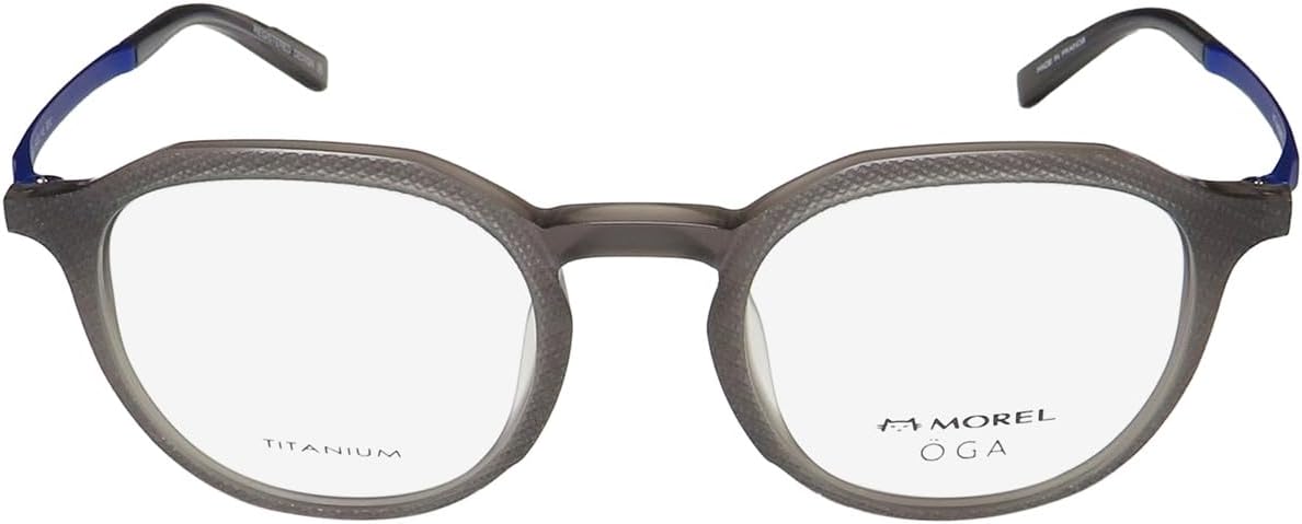 MOREL Oga 10153o Titanium Metal Hardware Genuine Contemporary Eyeglass Frame No Allergy French Designer Eyewear
