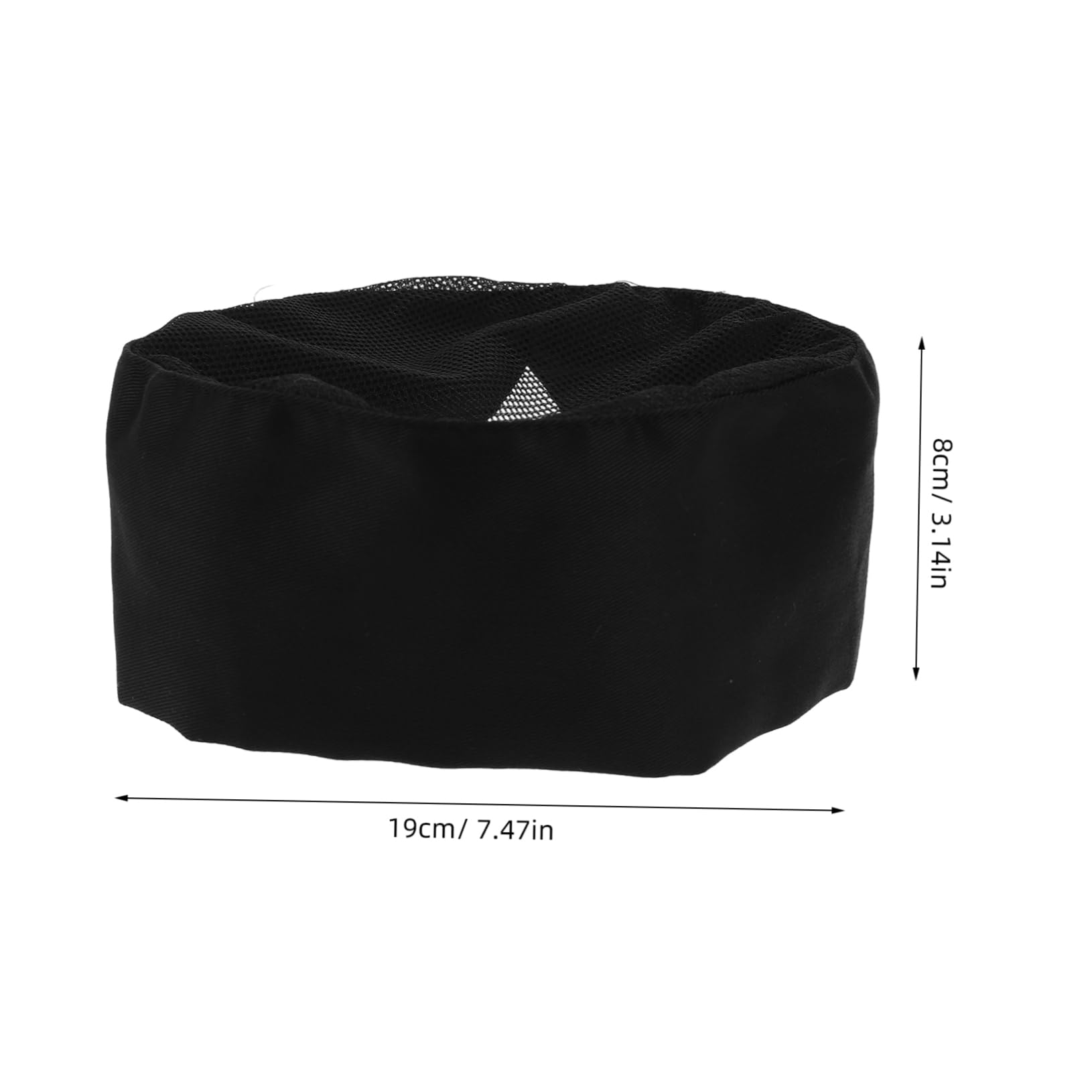 Healvian Cappello da Chef Professionale Nero 4 Pezzi in Poliestere Cotone