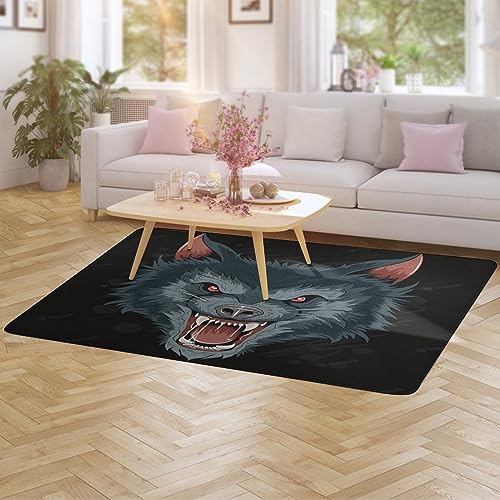 Tapis Fenrir Wolf en molleton de corail pour décoration intérieure - 3