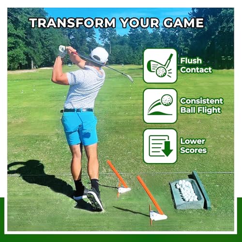 Golf Swing Training Aid with Alignment Discs