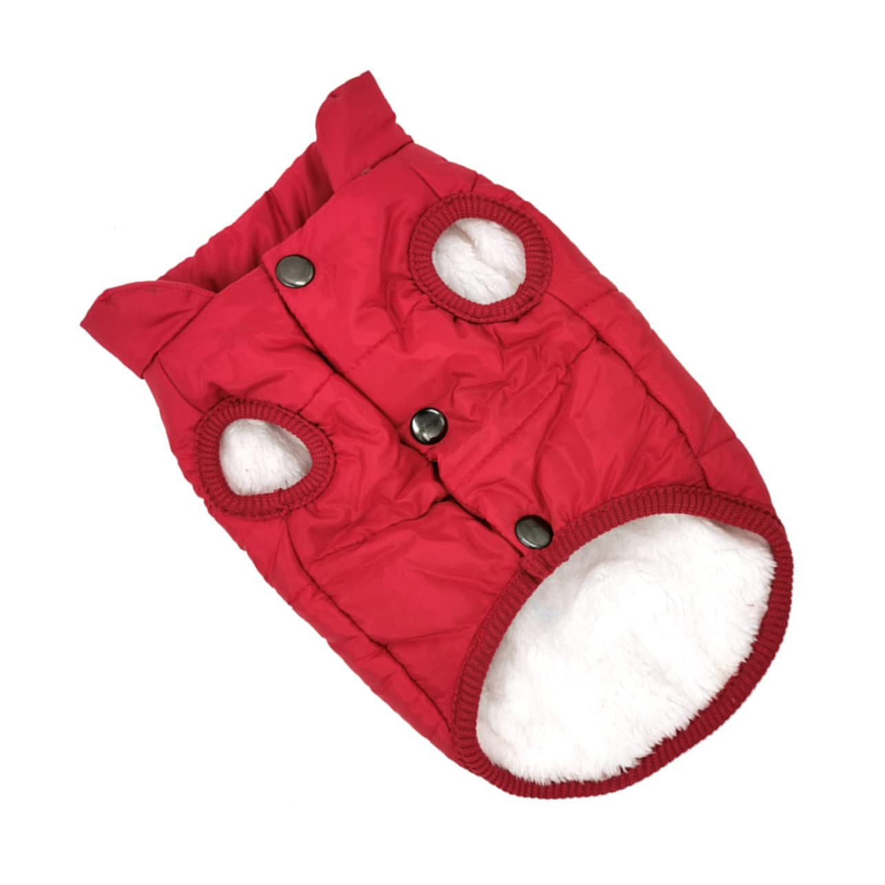BESPORTBLE 3pièces Gilet Chien Hiver Chaud Réfléchissante pour Chiens De Compagnie Vêtement Doublé Coton pour Activités Intérieures Et Extérieures Rouge XS