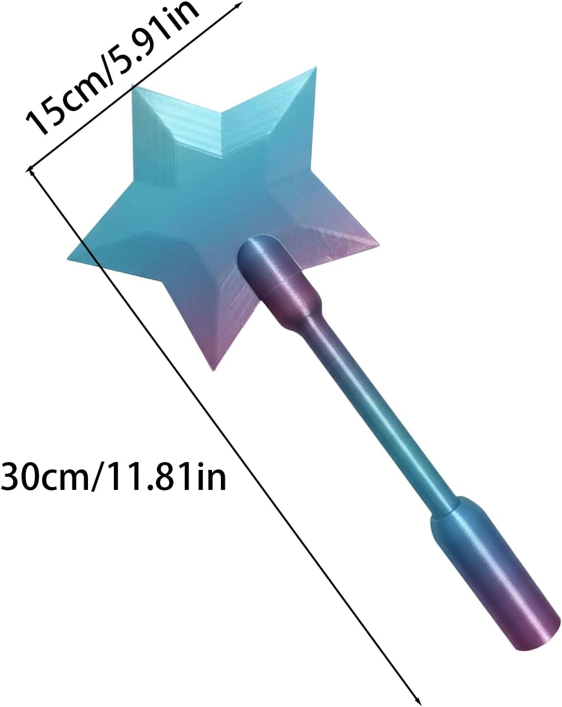 Zauberstab Kreditkarte Zauberstab Bezahlen, Zauberstabs Halter für Kreditkarte, Kreditkarteninhaber mit Stäben, 3D Gedruckter Stern Zauberstabs Kreditkartenhalter für Kontaktlose Zahlungen,Blau