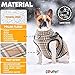 LOVPET® Hundejacke Hundemantel mit Geschirr, inkl. 45 Stück Kotbeutel + Spender, Hunde Winterweste gefüttert wasserdicht, Gepolsterte Weste Mit Brustgurt, Reflektoren, D-Ring XL, Beige